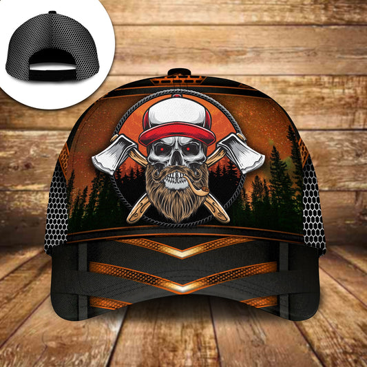 Lumberjack Wood Lover Outdoor Classic Cap For Vacations Festivals Parties And Everyday Outfits