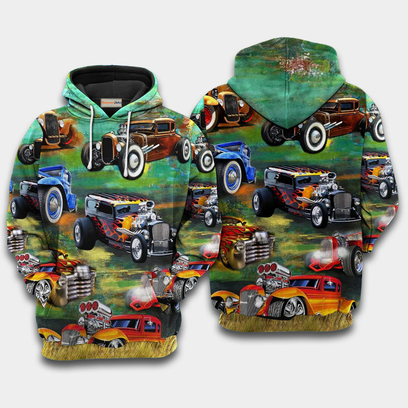 Retro Luxury Cars Hoodie For Weekend Adventures Casual Style And Relaxed Comfort