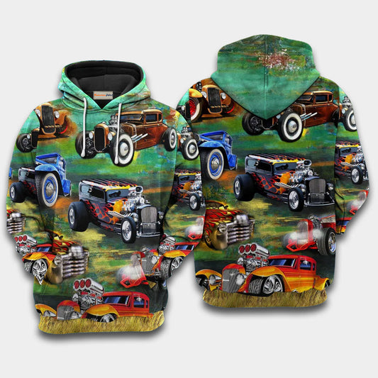 Retro Luxury Cars Hoodie For Weekend Adventures Casual Style And Relaxed Comfort