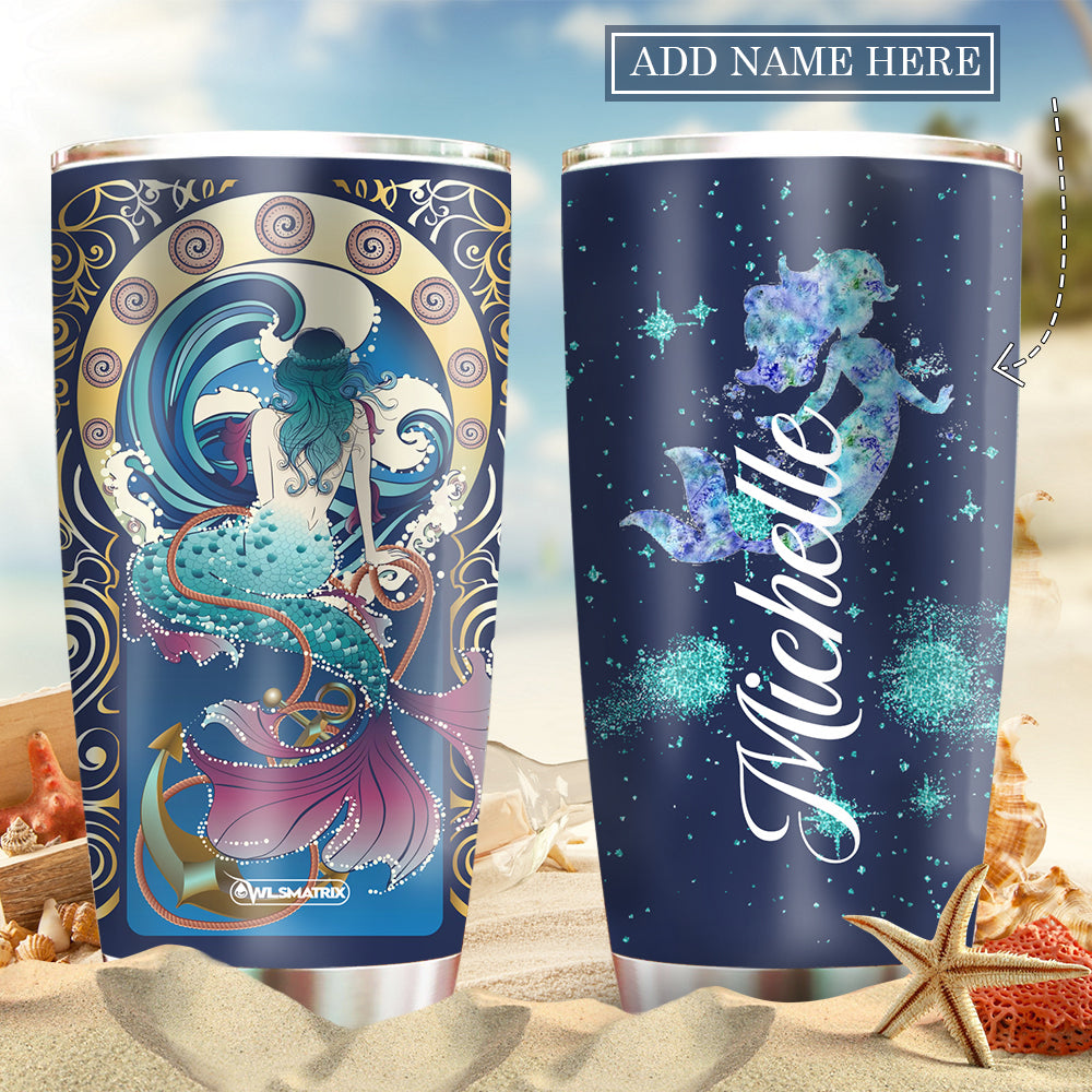 Mermaid Legend Loves Ocean Personalized 20 Oz Tumbler For Coffee Travel And Daily Drinks