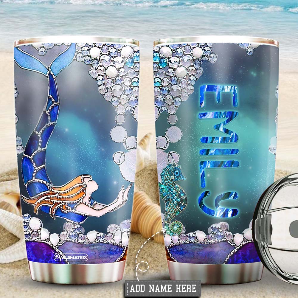 Mermaid Under Sea Personalized 20 Oz Tumbler For Coffee Travel And Daily Drinks