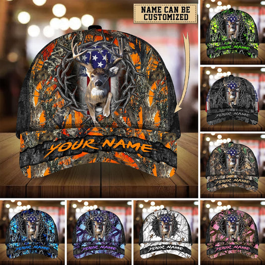 Awesome USA Deer Hunting Personalized Classic Cap For Everyday Accessories Vacations And Outdoor Fun