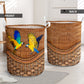Parrot Colorful Parrot Rattan Texture Laundry Basket For Room Home Organizer