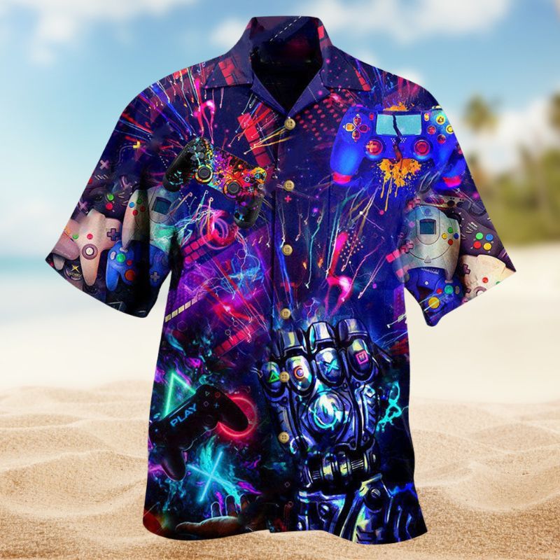 Magical Video Game World Hawaiian Shirt For Tropical Holidays Resort Trips And Everyday Summer Style