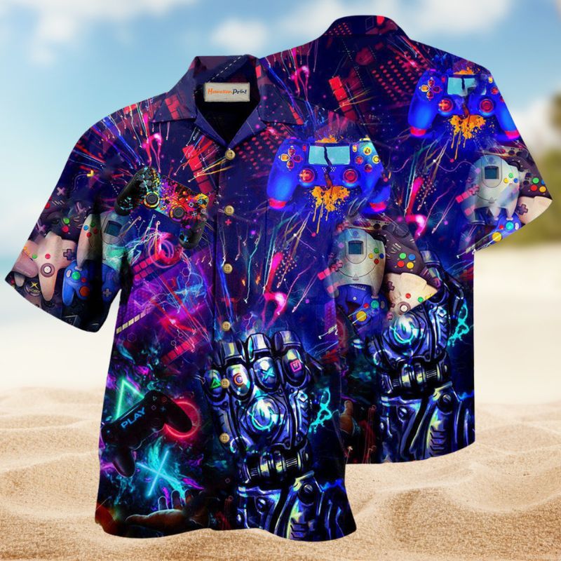 Magical Video Game World Hawaiian Shirt For Tropical Holidays Resort Trips And Everyday Summer Style