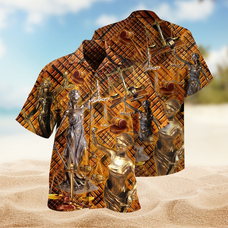 Magistrate Gold Hawaiian Shirt For Island Vacations, Resort Wear, And Relaxed Seasonal Style