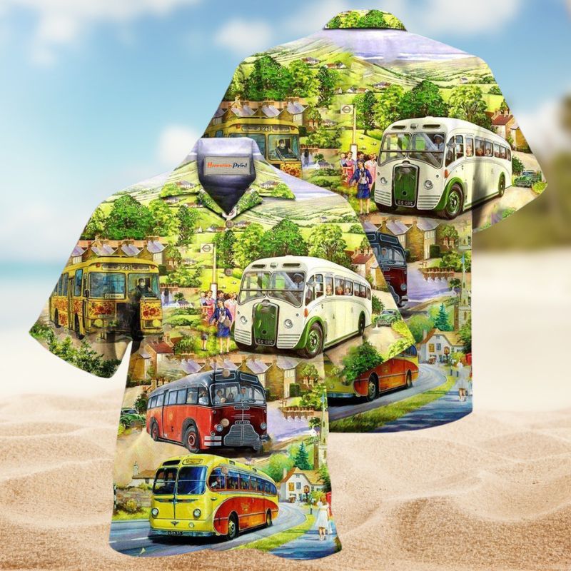 Proud Bus Driver Hawaiian Shirt For Vacation Adventures Beach Events And Relaxed Warm Weather Style