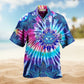 Vintage Skull Artwork Hawaiian Shirt Graphic Artwork Detail For Beach Days