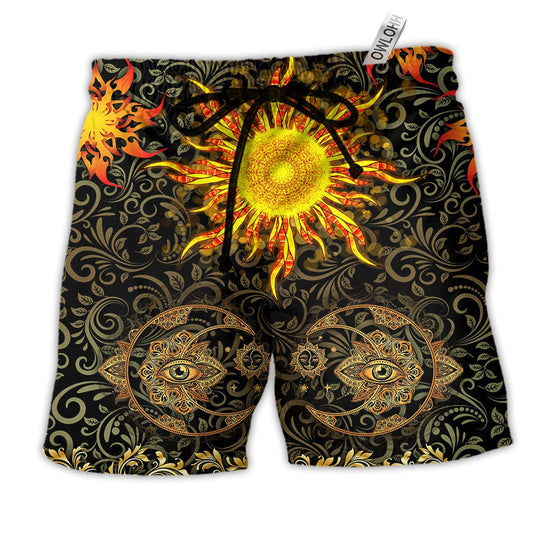 Mandala Nothing Is More Than The Sun Hot Sun Beach Shorts For Coastal Adventures And Resort Days
