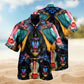 Mandrill Creative Pattern Hawaiian Shirt For Island Vacations, Resort Wear, And Relaxed Seasonal Style