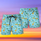 Marathon Lovely Running Beach Shorts Pattern Detail For Relaxed Warm Weather Outfits