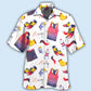Marathon Running Sport Theme Hawaiian Shirt For Coastal Travel, Casual Events, And Comfortable Summer Wear