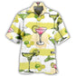 Summer Margarita Cocktail Party Hawaiian Shirt For Summer Vacation, Beach Travel, And Casual Wear