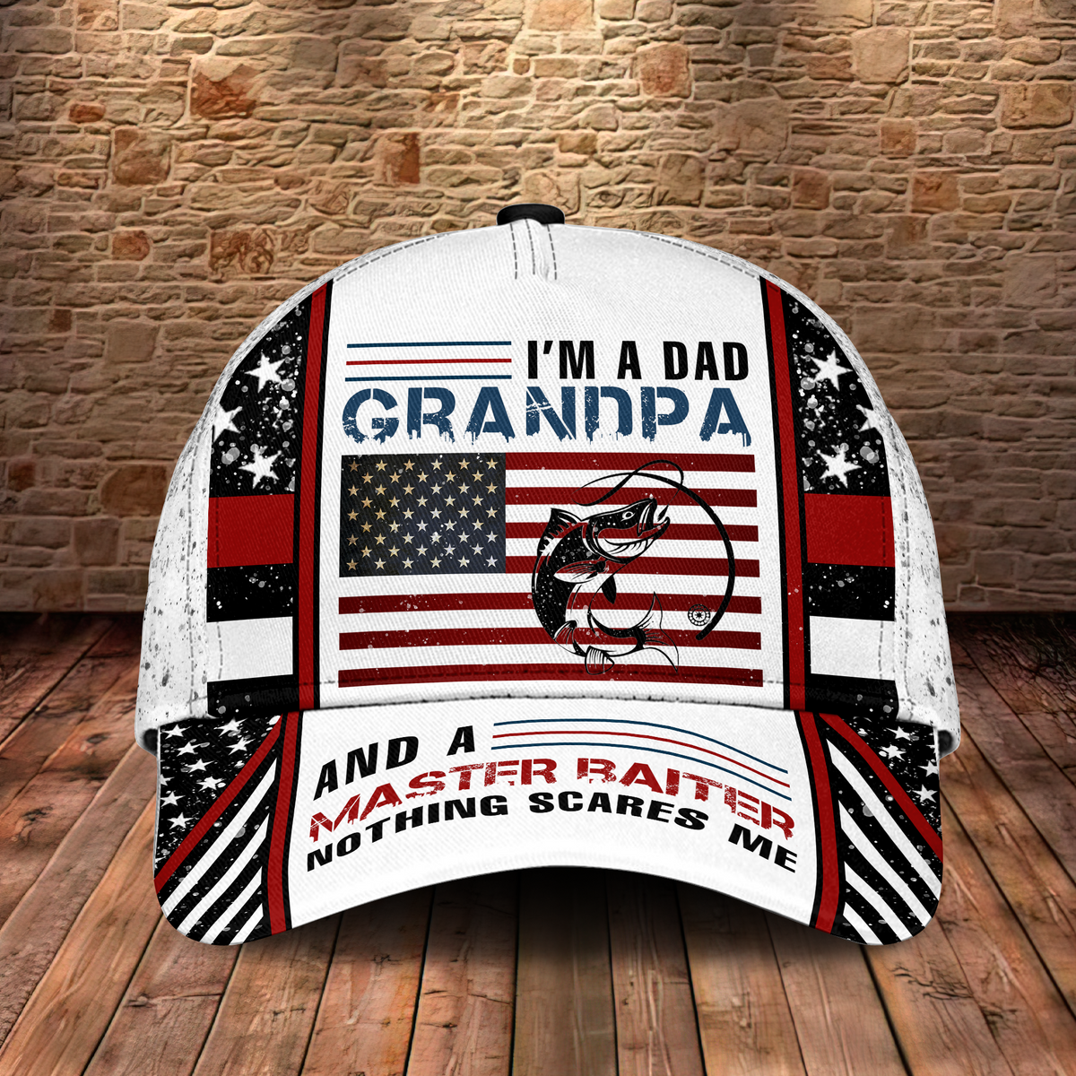 Master Baiter Nothing Scares Me Fishing Classic Cap For Weekend Travel Outdoor Events And Casual Outfits