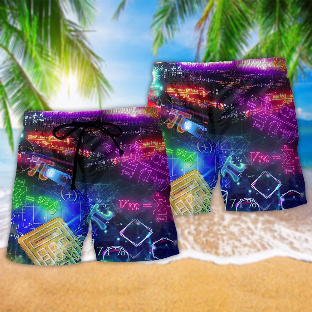 Math Makes Life Better Colorful Beach Shorts For Tropical Getaways And Weekend Adventures