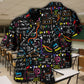 Math Mathematics Hawaiian Shirt Artwork Detail For Resort Trips And Outdoor Activities