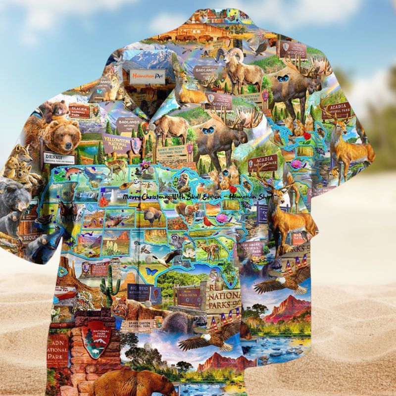 Forest Wildlife Adventure Hawaiian Shirt For Tropical Travel Outdoor Parties And Relaxed Casual Wear