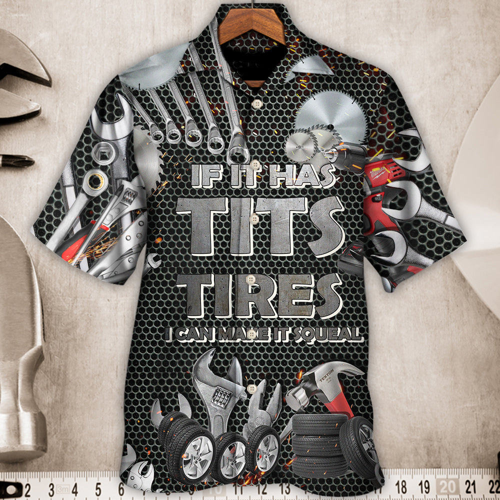Funny Vintage Mechanic Strong Attitude Hawaiian Shirt For Coastal Adventures And Warm Weather Wear