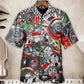 Mechanic Hawaiian Shirt With Detailed Graphic For Island Holidays Summer Parties And Casual Outdoor Wear