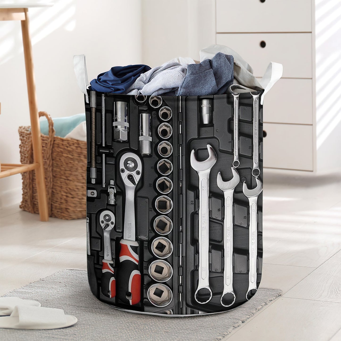 Mechanic Laundry Basket For Room Home Organizer