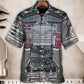 Mechanic Hawaiian Shirt Pattern View For Relaxed Warm Weather Outfits