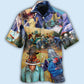 Mechanic Creative Pattern Hawaiian Shirt For Island Vacations, Resort Wear, And Relaxed Seasonal Style