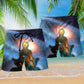 Yoga Meditation Galaxy Beach Shorts Print Detail For Thoughtful Gift Giving