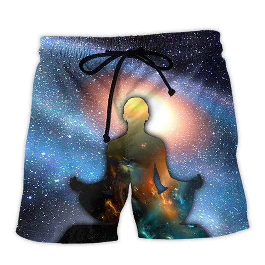 Galaxy Yoga Beach Shorts For Holiday Cruises And Easy Warm Weather Wear
