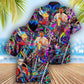 Flute Hawaiian Shirt With All Over Print For Tropical Getaways Outdoor Fun And Everyday Wear