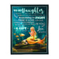 Mermaid God Sent You Into My Life Mom To Daughter Flannel Blanket For Cozy Bedroom Sofa Decor