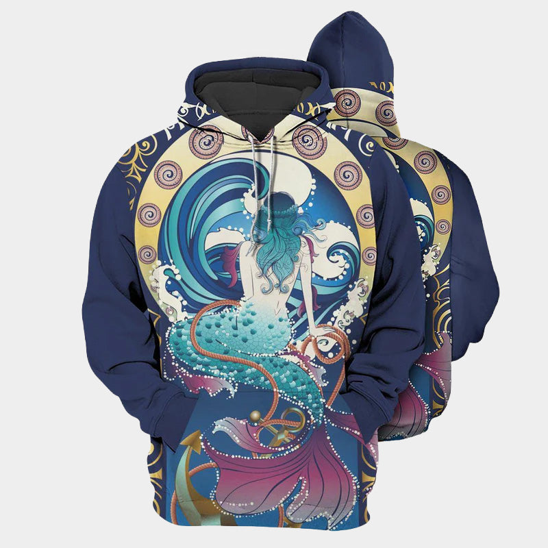 Mermaid Legend Love Sea Hoodie For Nautical Inspired Streetwear Weekend Trips And Comfort