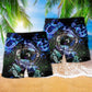 Mermaid Blue Ocean Beach Shorts Pattern Detail For Warm Weather Comfort And Thoughtful Gift Giving