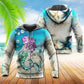 Blue Mermaid Love Ocean Sky Hoodie For Coastal Adventures Vacation Days And Comfortable Casual Wear
