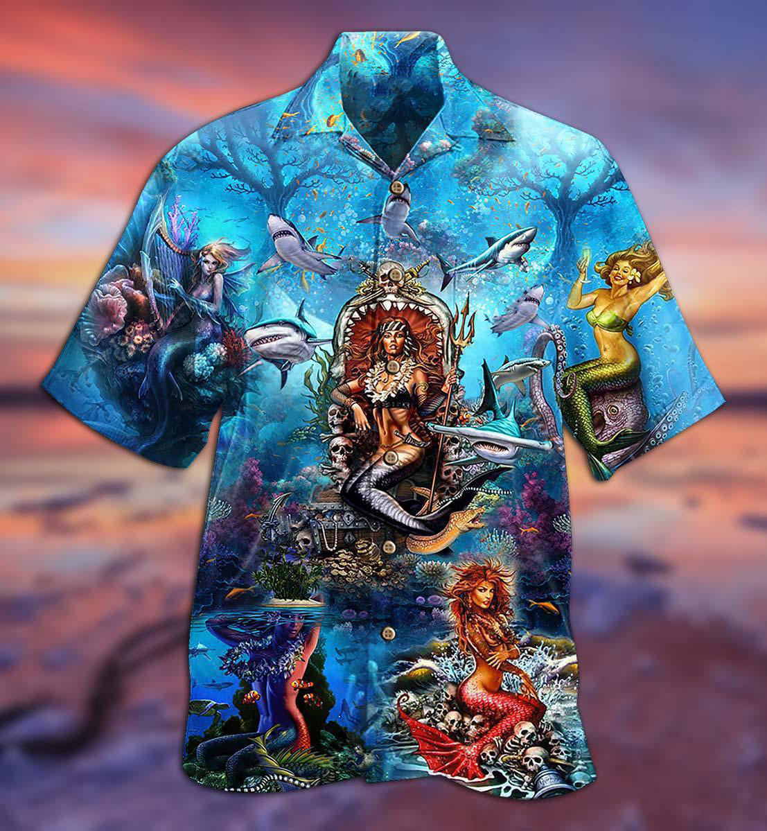 Mermaid Queen Hawaiian Shirt For Warm Weather Adventures And Everyday Comfort