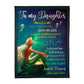 Mermaid You Are The Gift From The Heavens Mom To Daughter Flannel Blanket For Cozy Bedroom Sofa Decor