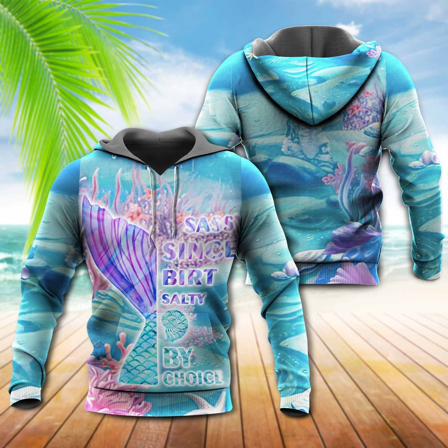 Mermaid Ocean Sky Choice Hoodie For Ocean Themed Events Holidays And Gift Ideas