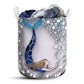 Small Size Mermaid Blue Ocean Laundry Basket For Room Home Organizer