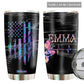 Mermaid Loves Star Dark Personalized 20 Oz Tumbler For Coffee Travel And Daily Drinks