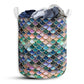 Small Size Mermaid Ocean Laundry Basket For Bathroom Bedroom Storage