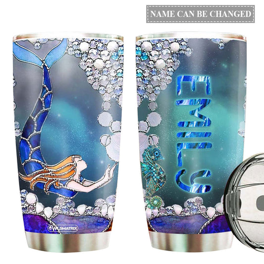 Mermaid Under Sea Personalized 20 Oz Tumbler For Coffee Travel And Daily Drinks