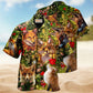 Merry Christmas Fox Hawaiian Shirt For Island Getaways Beach Parties And Comfortable Vacation Style