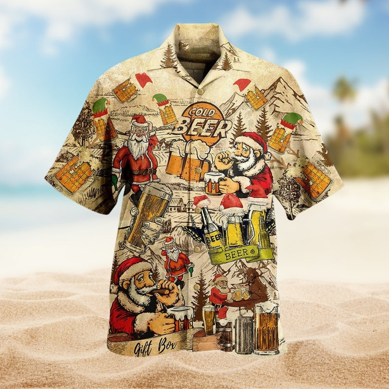 Festive Christmas Hawaiian Shirt For Beach Days, Summer Outings, And Thoughtful Gift Giving