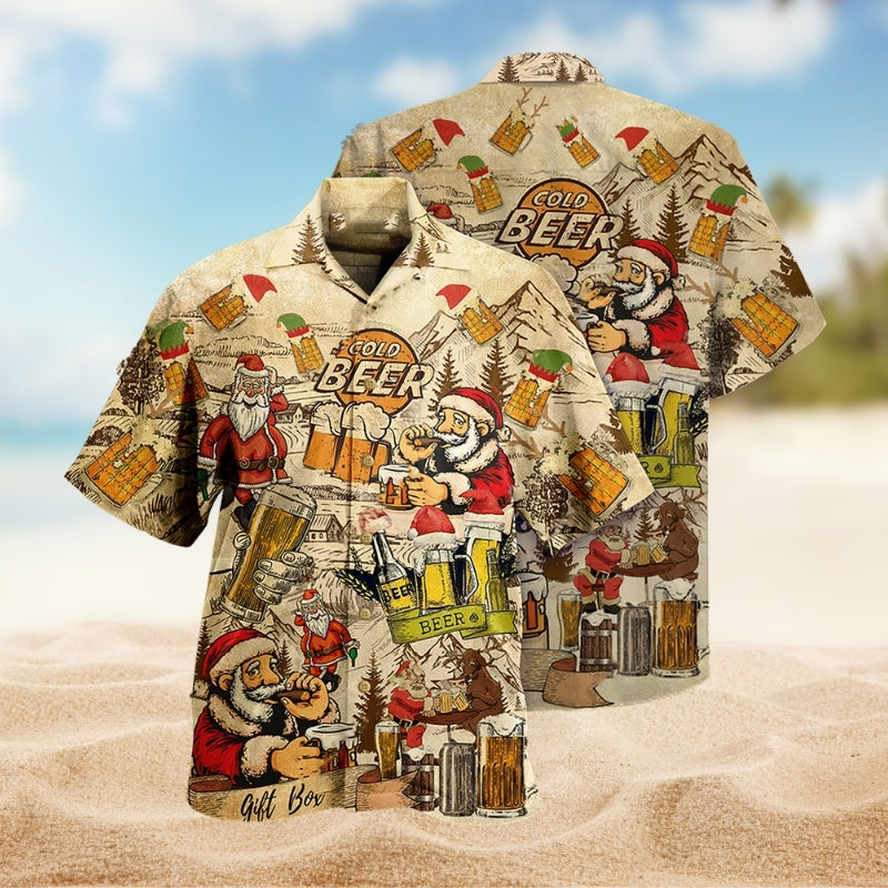 Festive Christmas Hawaiian Shirt For Beach Days, Summer Outings, And Thoughtful Gift Giving