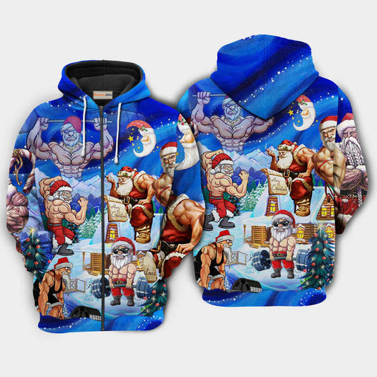 Christmas Santa Stronger Hoodie For Christmas Events Holiday Travel And Comfortable Casual Outfits