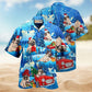 Merry Christmas With My Pug Hawaiian Shirt For Summer Vacation Beach Travel And Relaxed Casual Wear