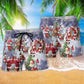 Christmas Santa Beach Shorts Pattern Detail For Casual Outings And Leisure And Relaxation