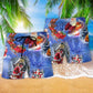 Merry Xmas Santa Claus Is Coming To Town Beach Shorts For Festive Outdoor Style