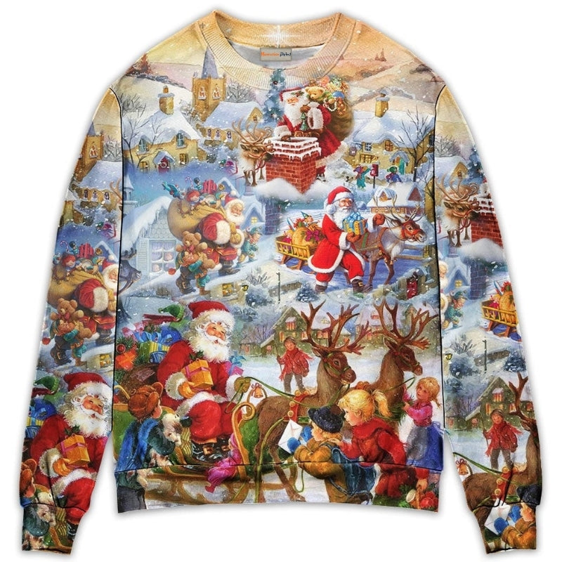 Cheerful Christmas Celebration Sweater For Seasonal Parties Cozy Gatherings And Thoughtful Holiday Gifts