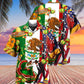 Mexican American Heritage Hawaiian Shirt With All Over Print For Coastal Vacations Warm Weather Events And Daily Style