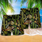 Mexican Skull Dark Cool Beach Shorts For Warm Weather Travel And Everyday Comfort